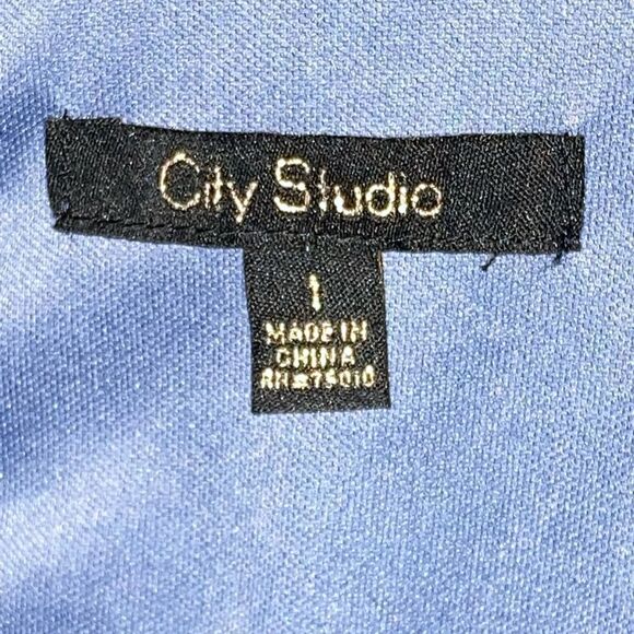 City Studios Juniors' Lace & Scuba Fit & Flare Party Dress Periwinkle - Picture 14 of 16